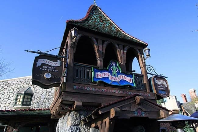 Fantasyland at Disneyland Paris with Peter Pan Image