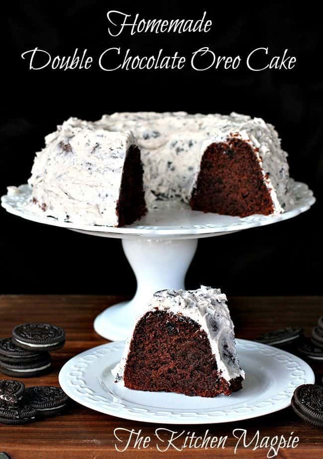 Double Chocolate Cake with Oreo Buttercream Icing