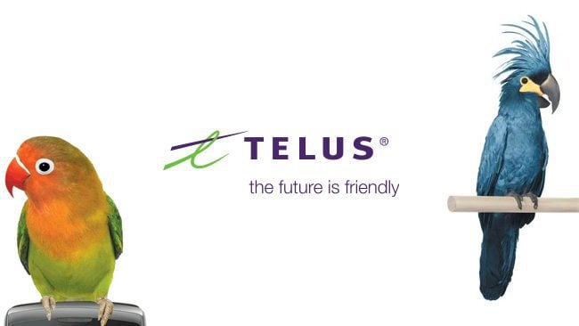 TELUS Grand Gestures campaign Logo with two birds