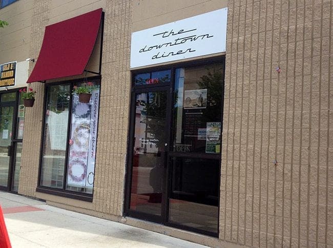 View of The Downtown Diner from the Outside