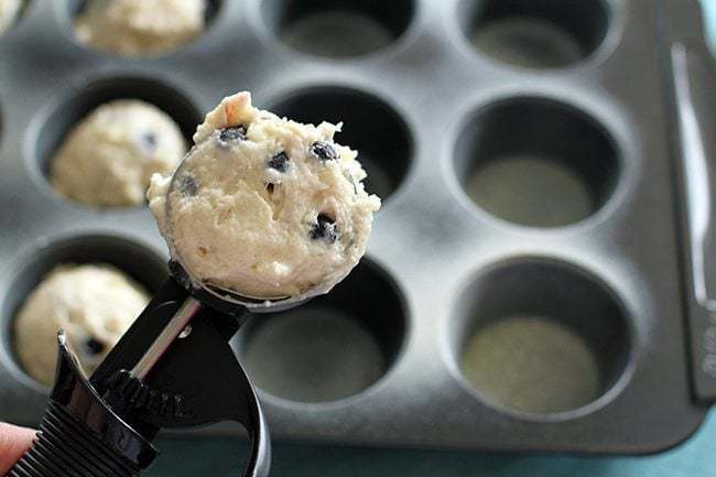Ice cream scoop with cookie dough