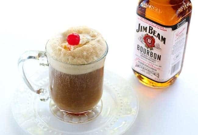 Old Fashioned Cocktail Ice Cream Float - Sweet Life