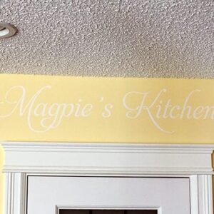 Magpie's Kitchen Decor Lettering on Kitchen Wall