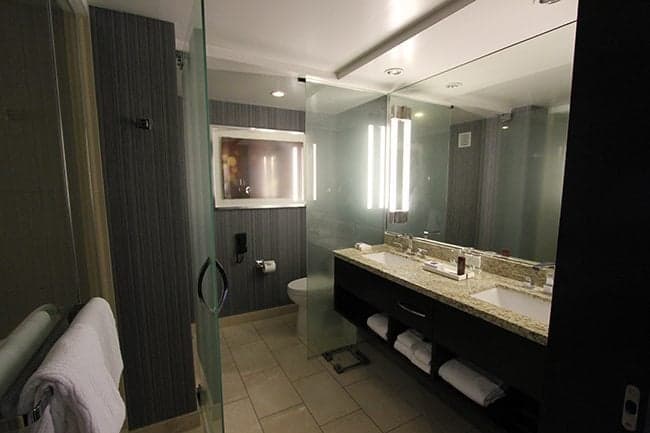 Large Bathroom with Glass Door