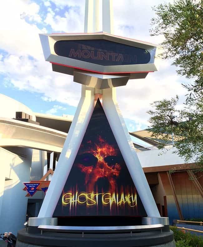 Space Mountain Ride that turns into Ghost Galaxy