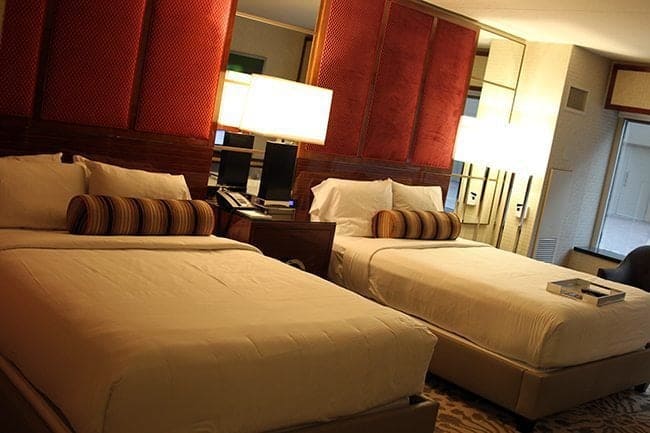Queen room at MGM Grand, Las Vegas with comfortable pillows and great mattresses