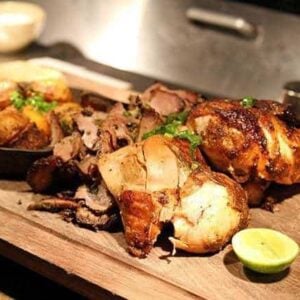 slow roasted pork and the rotisserie chicken at Rostizado