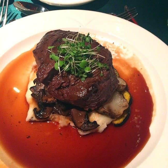 Spring Creek Beef Tenderloin topped with Chopped green onions