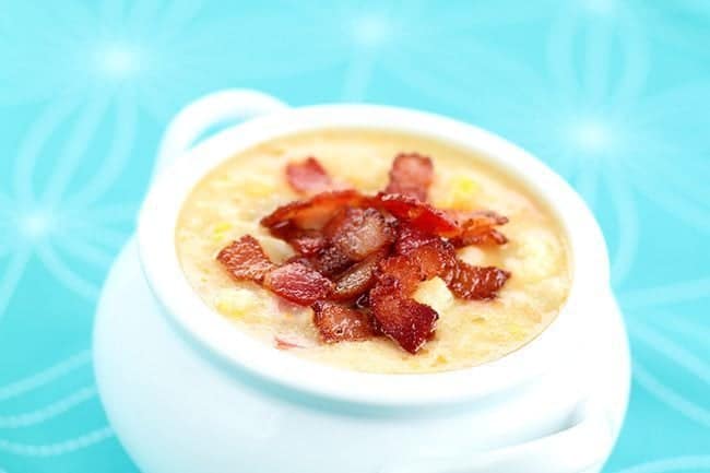 Chaudrée de chou-fleur, Bacon de Maïs de @kitchenmagpie.