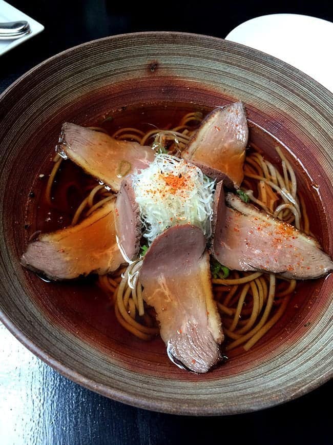 Kamo Soba - duck with soba noodles, in essence