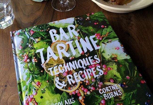 A Copy of Bar Tartine Recipe Book in the table