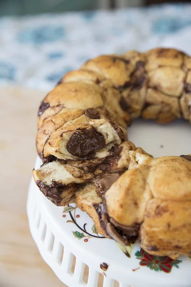 Lindt Chocolate Stuffed Monkey Bread ready to enjoy!