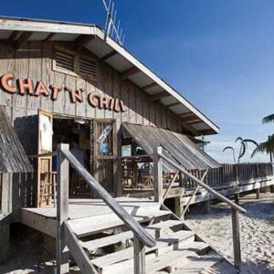 Chat n’ Chill food store in the Bahamas beach