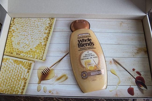 bottle of Garnier Whole Blends Honey Treasures