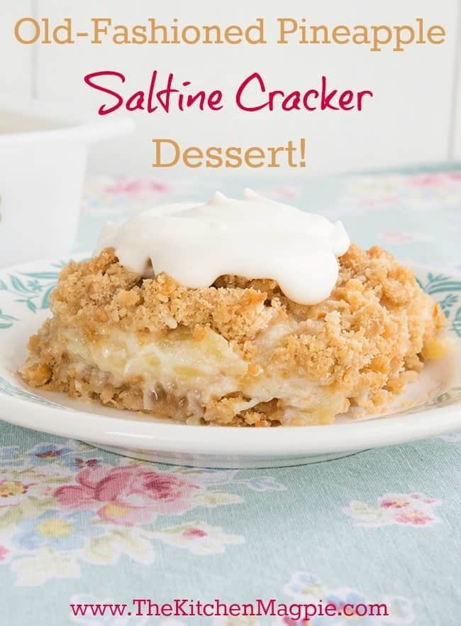 A one-of-a-kind delicious, sweet and salty pineapple Easter dessert, straight from my family's recipe stash! I've never seen this recipe anywhere else! #pineapple #dessert #easter 