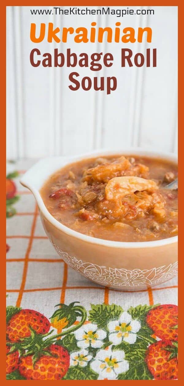 . It's healthy, hot, steamy, full of Ukrainian flavour amazing. It tastes like my Grandma's Cabbage rolls, without the actual rolling part. Which means that Ukrainian Cabbage Roll Soup is much easier than making cabbage rolls! #ukrainian #cabbage #cabbagesoup #cabbagerolls