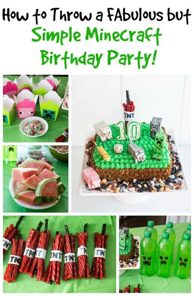  How To Throw A Simple Minecraft Birthday Party - Part 2! from @kitchenmagpie