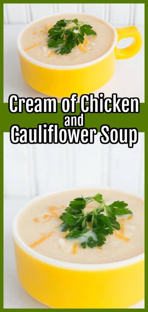 cream of chicken and cauliflower soup by @kitchenmagpie