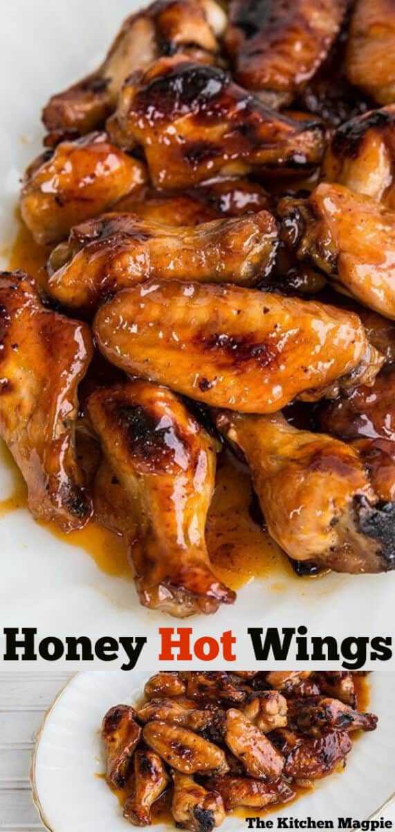 Detroit Honey Hot Wings! These buttery and sweet hot wings are the perfect taste combination of sweet and spicy! #wings #hotwings