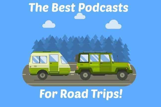The Best Podcasts for Road Trips Graphics