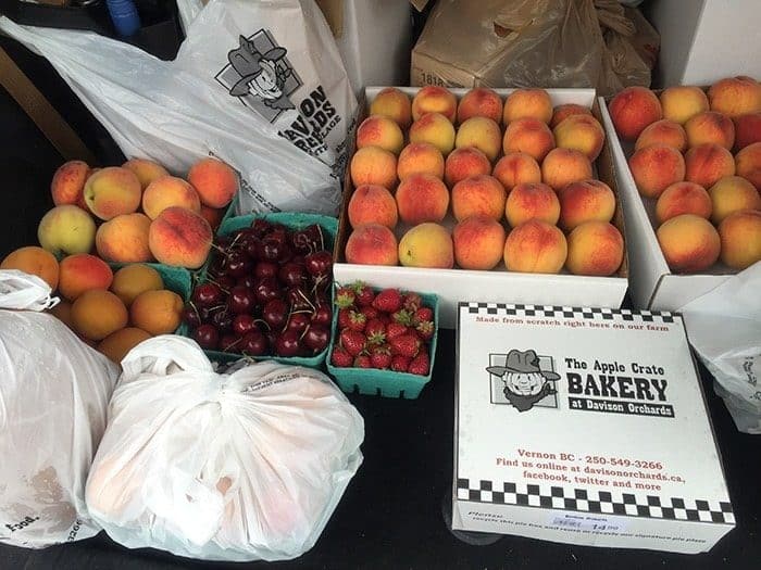 ton of fruit and goodies from Davison Orchards