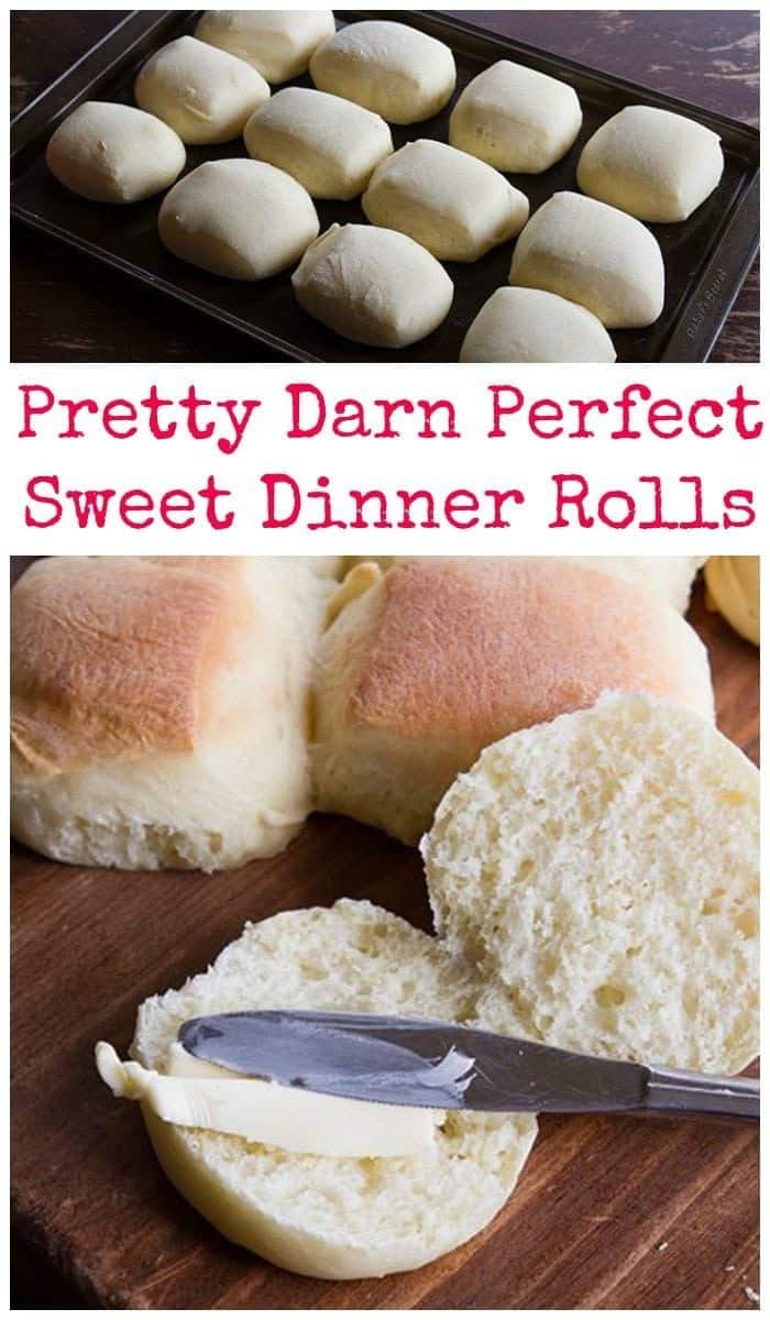 My favourite Sweet Dinner Rolls recipe is the perfect accompaniment to soups, stews and your holiday meals. Step by step photos make them easy as pie! #buns #baking