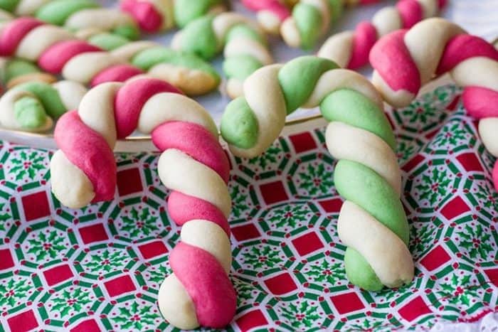 cherry and mint flavor Retro Betty Crocker Candy Cane Cookies 