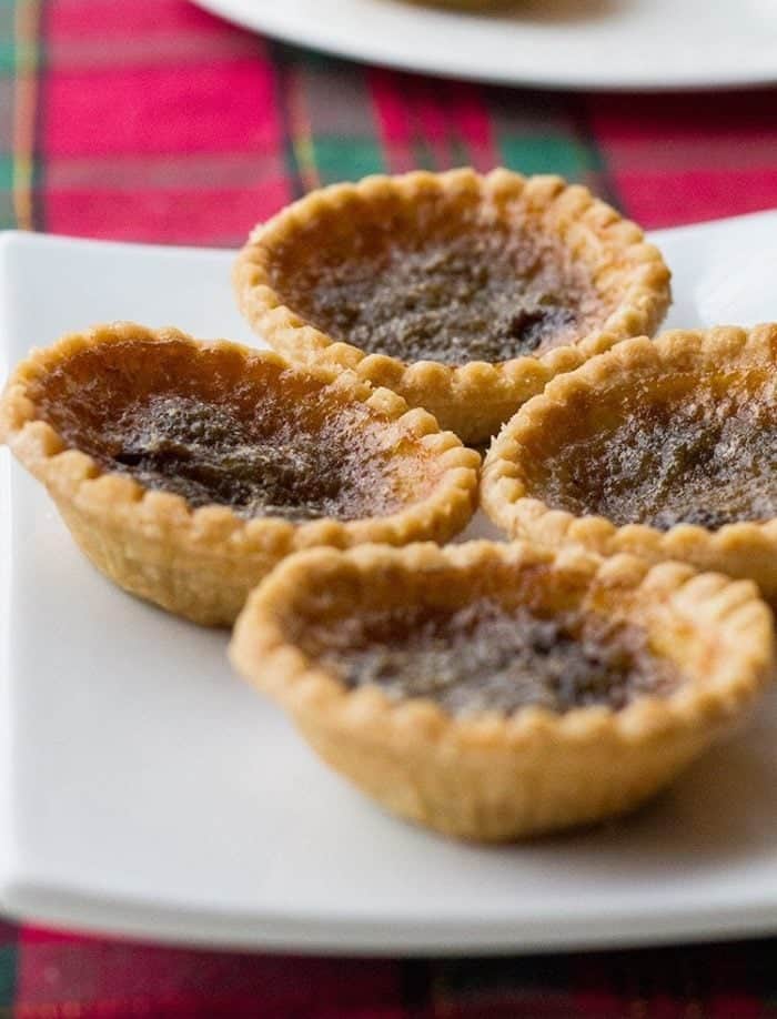 Five Roses Cookbook Prize Butter Tarts in a white plate ready to be enjoy!