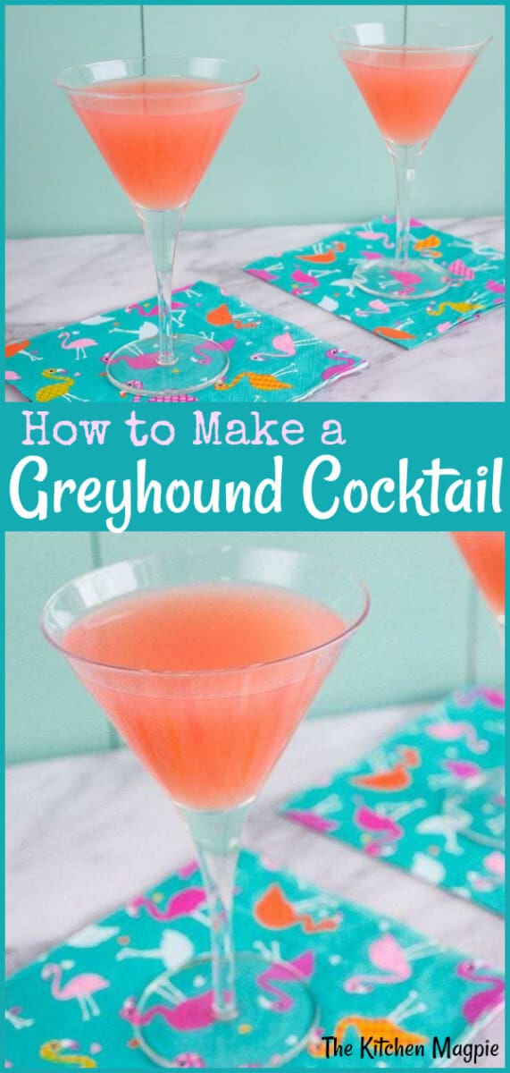 Get the perfect Greyhound Cocktail Recipe, the light and refreshing drink that was a favorite of Mad Men character, Roger Sterling.. #grapefruit #cocktail #vodka