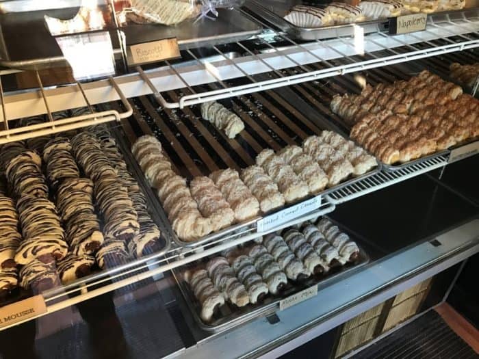 Italian baked goods and cannoli at Sweet Capones bakery