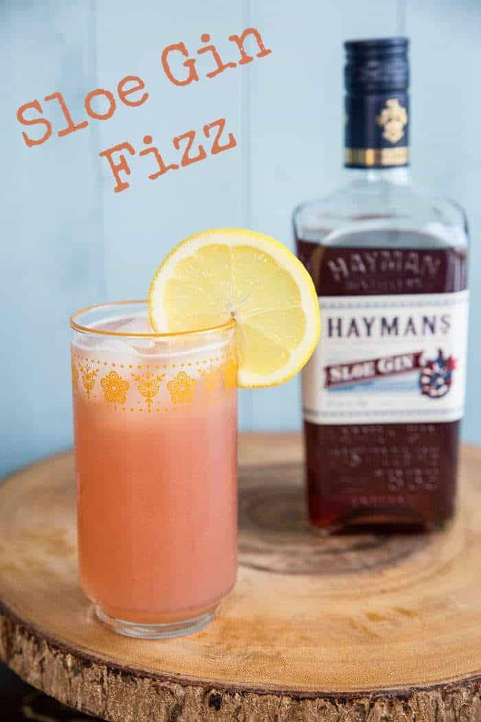 Sloe gin fizz recipe! Light and refreshing, this retro drink is making a huge comeback!