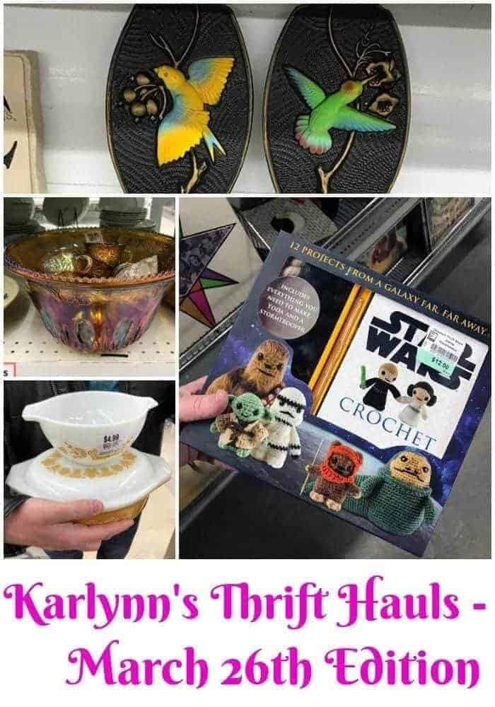 collage of Karlynn's Weekly Thrift Haul