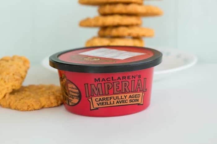 a cup of MacLaren's brand Imperial Cheese