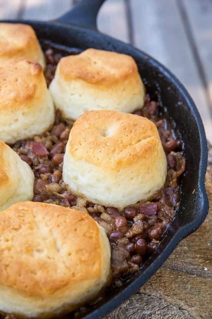 This delicious Pork & Beans Cowboy Casserole is bound to be a new family favourite for camping OR at home! From @kitchenmagpie