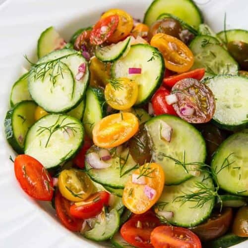 Cucumber Salad with Tomato and Dill The Kitchen Magpie