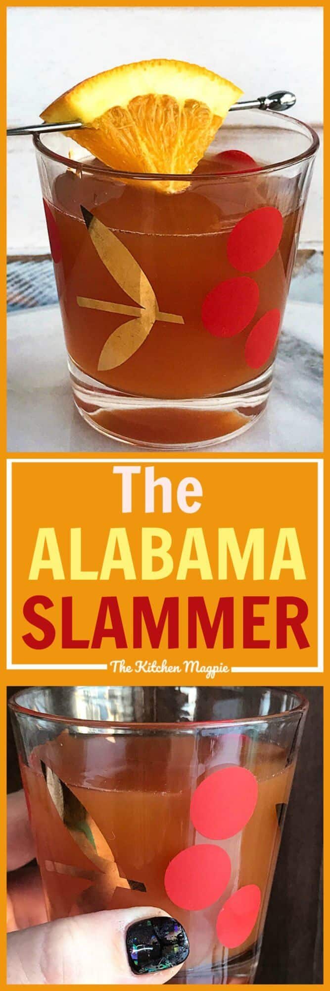 The Alabama Slammer Cocktail! Sweet, tangy and sure to become one of your new favourites! #cocktails #recipes #amaretto #southerncomfort 