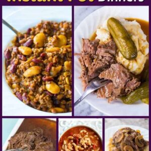 Collage of beef Instant Pot Dinners