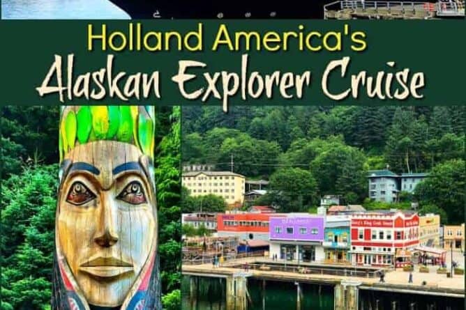 Collage of Holland America's Alaskan Explorer Cruise