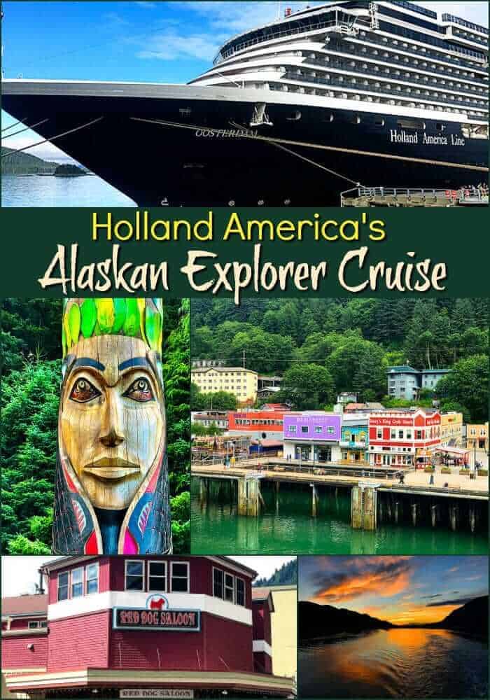 Collage of Holland America's Alaskan Explorer Cruise