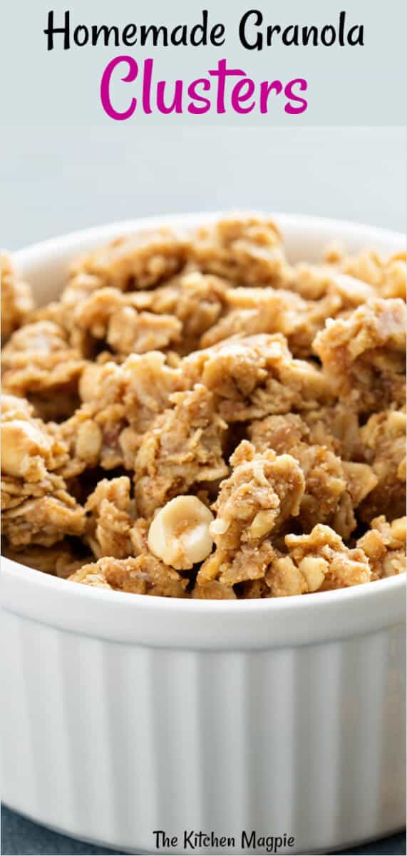 How to Make Your Own Granola Clusters! It's cheaper, healthier and has way less sugar than store bought granola! #granola #homemade #oats