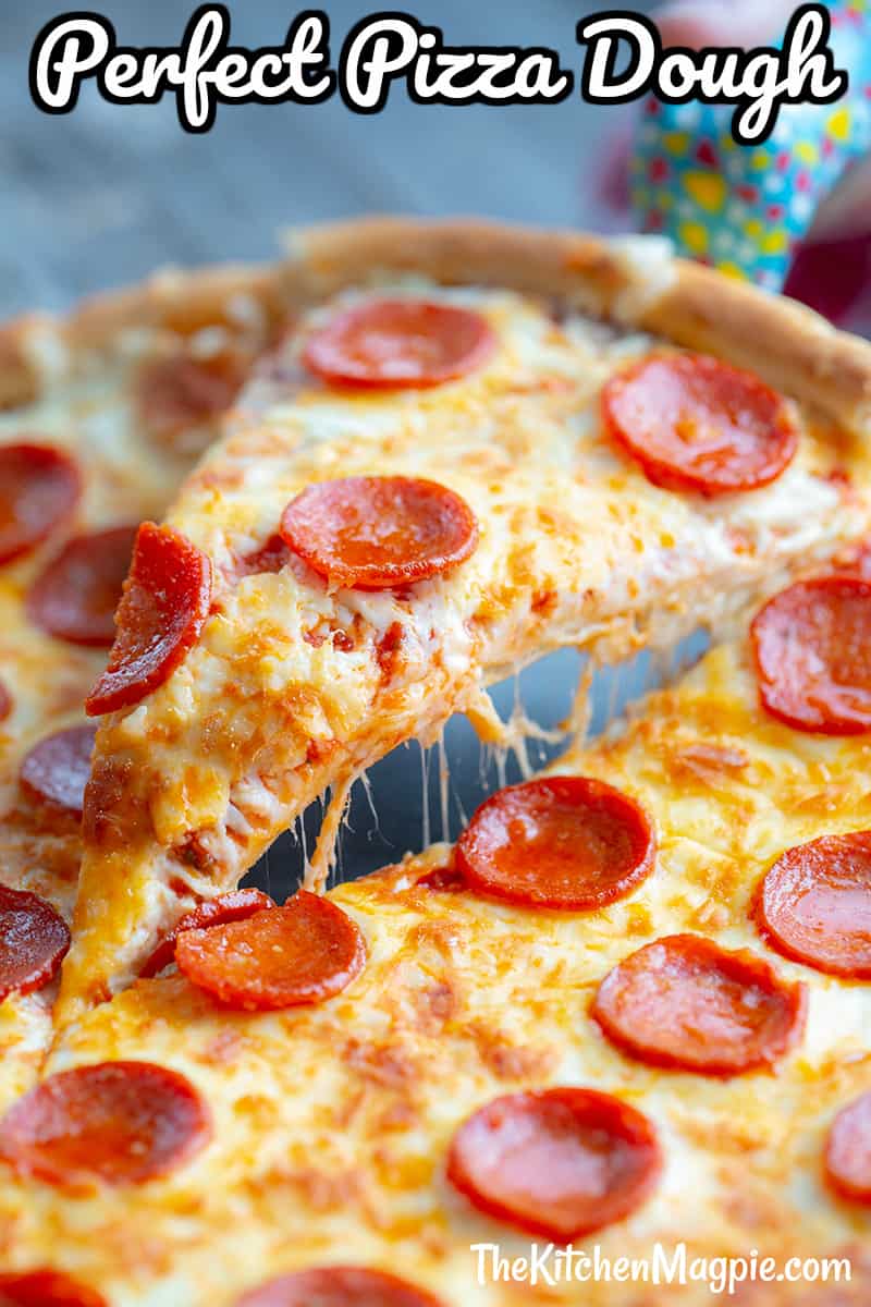 My favorite Simple Pizza Dough Recipe, so easy you will never buy another crust again! You can even make a stuffed crust pizza with this dough recipe effortlessly!