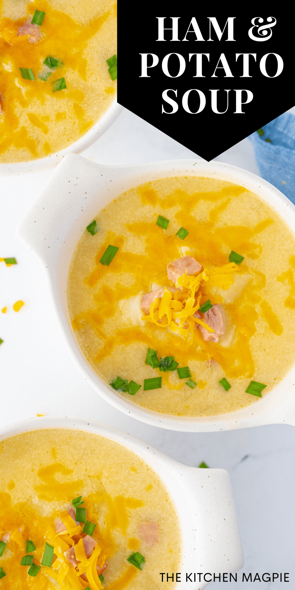 This hearty, rich and satisfying ham and potato soup uses up the hambone from your ham dinner but can be made without it as well! 