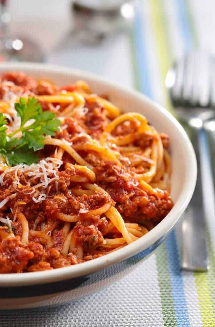 My Instant Pot Spaghetti is the best ever! It has one (or two!) secret ingredients that make ALL the difference!