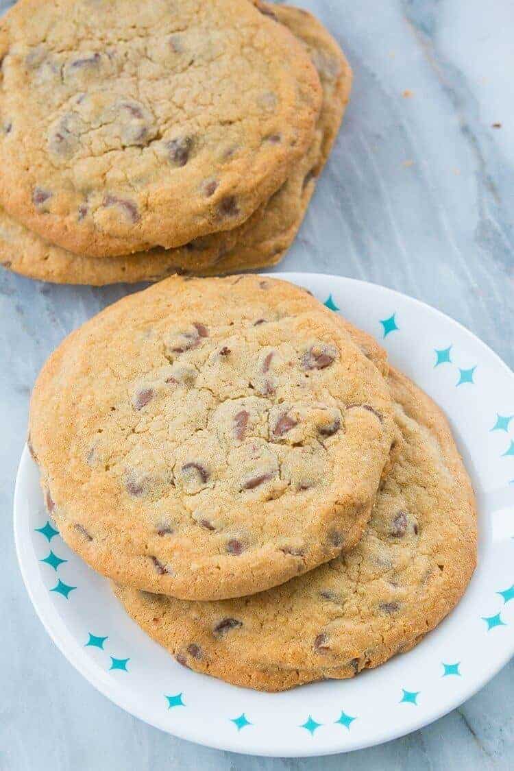 image of Mrs Fields Blue Ribbon Chocolate Chip Cookies recipe by The Kitchen Magpie