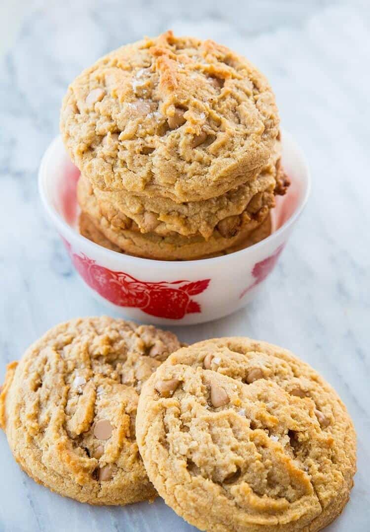Sea Salt Caramel Thick & Chewy Peanut Butter Cookies The Kitchen Magpie