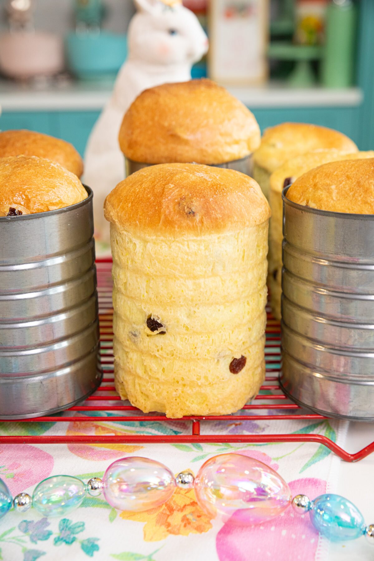 large loaves of Easter Bread aka Ukrainian Babka 