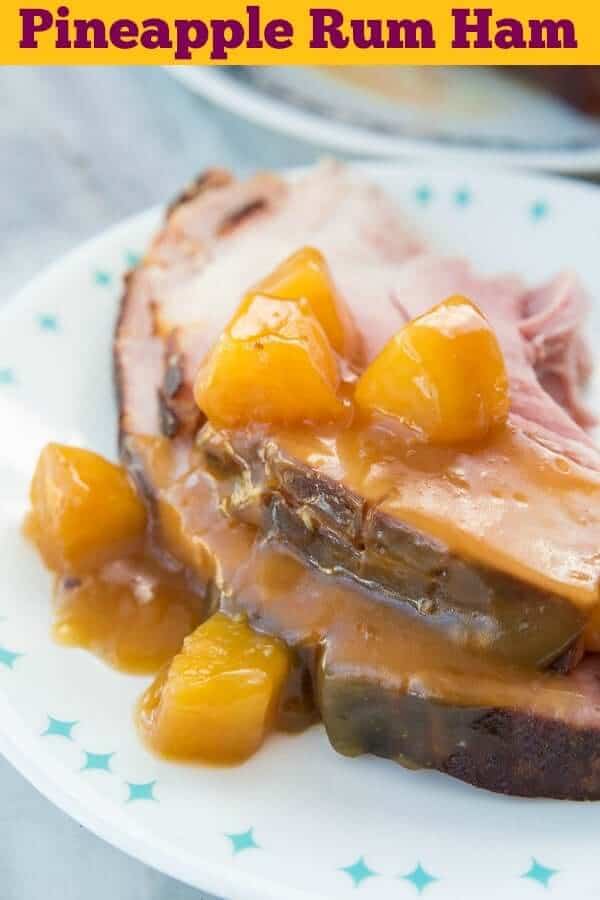  If you have seen the TV show It's Always Sunny in Philadelphia, then you will know that Rum Ham is a thing (a very hilarious thing!) from that show. I got to thinking though, could you make a GOOD tasting rum ham? You can! #ham #pineapple #easter #thanksgiving #christmas #holiday #rum #rumham 