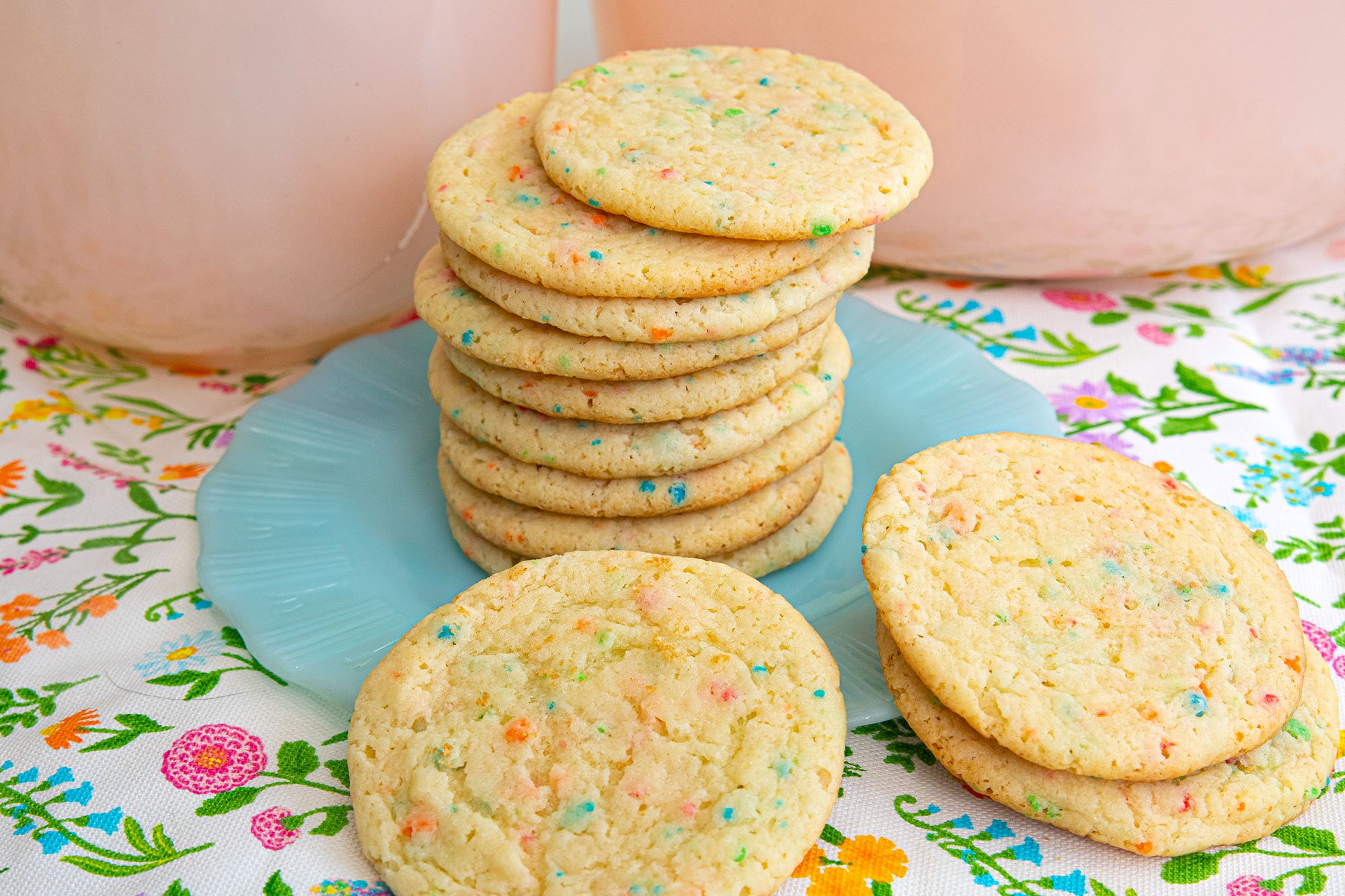 Rainbow Bit Cake Mix Cookies