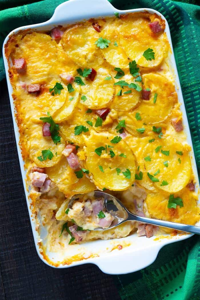 Scalloped Potatoes and Ham - The Kitchen Magpie