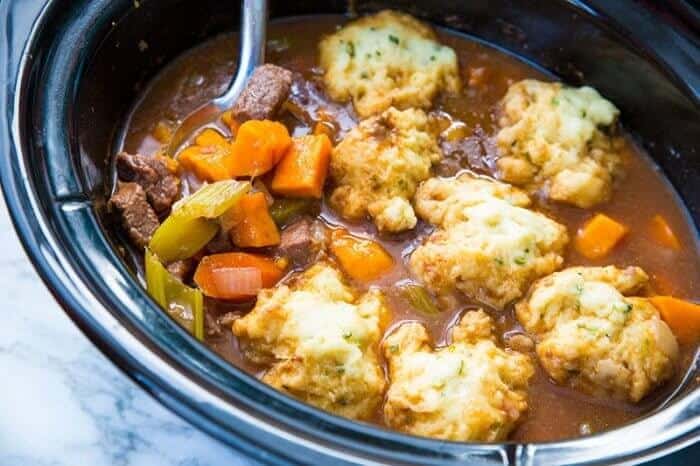 Beef & Sweet Potato Stew in a Slow Cooker